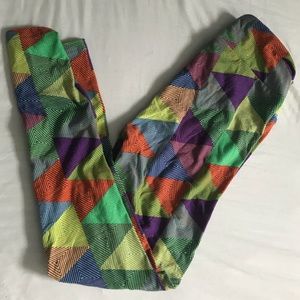 LuLaRoe multicolor leggings - OS